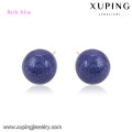 92438 xuping jewelry promotion bola en forma de pendiente del perno prisionero